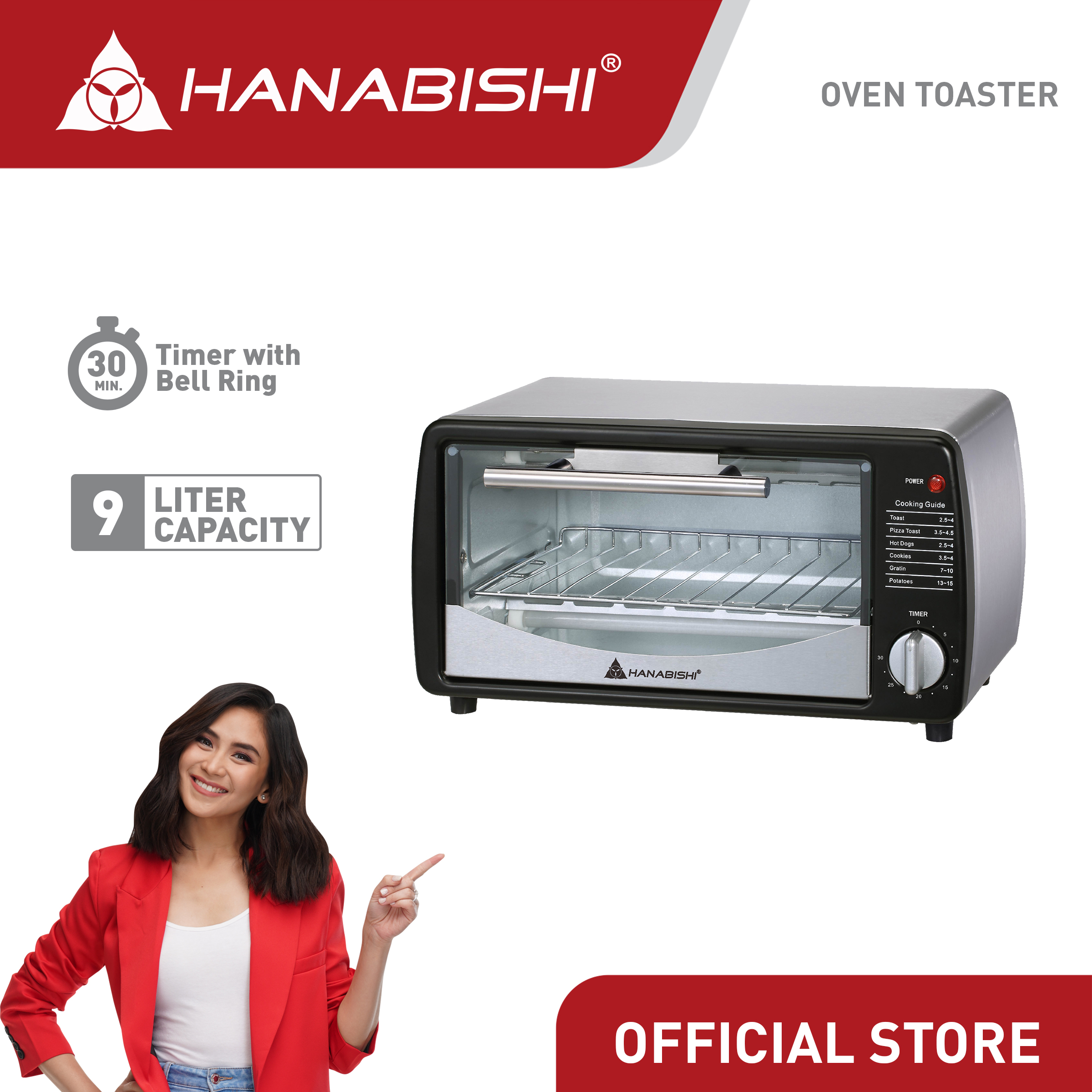 Hanabishi oven toaster clearance price