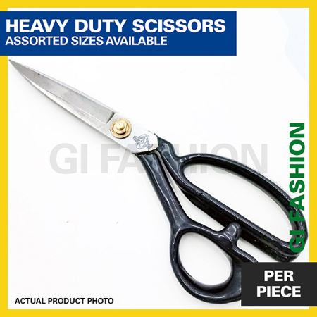 Heavy Duty Steel Scissors for Fabric, Paper, and Handicrafts