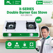 X-SERIES Double Burner Gas Stove with Automatic Ignition