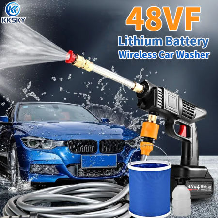 Portable Cordless Car Washer with High Pressure Spray - Brand X