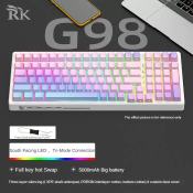 RK G98 Tri-Mode Custom Mechanical Keyboard with RGB LEDs