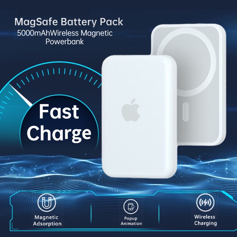 2024 New 20000mAh Magnetic Wireless Power Bank Magsafe Powerbank 15W Fast  Charger External Auxiliary Battery For iPhone 12 13 14 - AliExpress