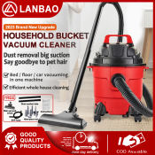 Vacuum cleaner household powerful high-power barrel suction commercial vacuum cleaner cylinder dry and wet blowing three-use vacuum cleaner 1200W high power