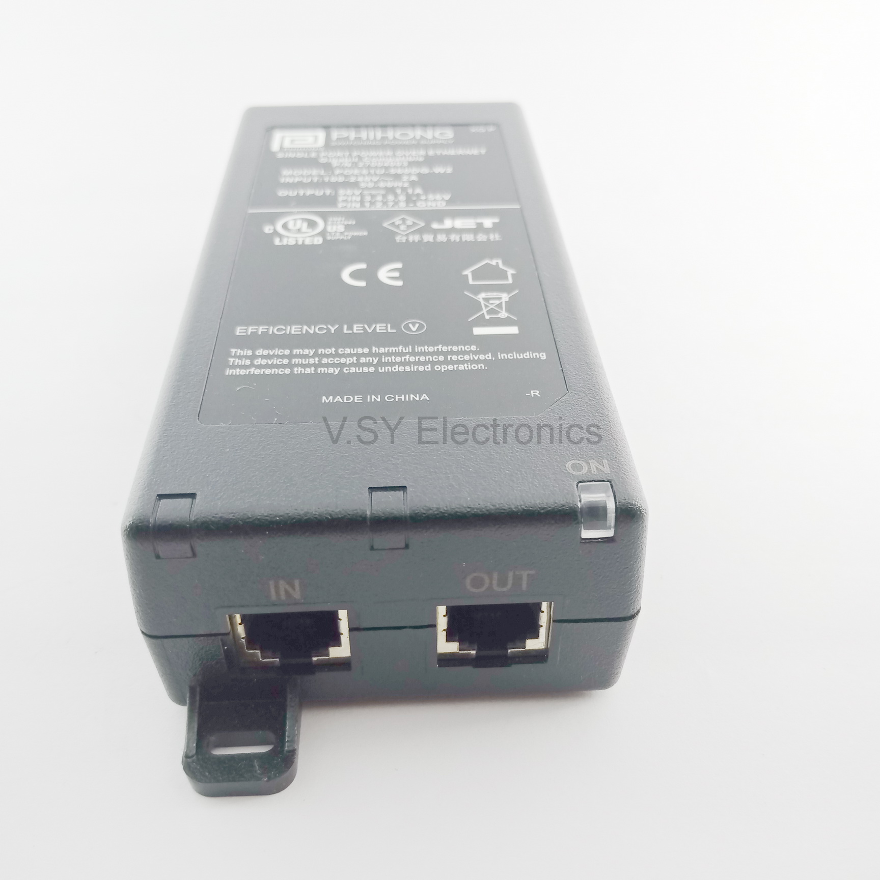 Phihong 56v DC 1.1a 60w Single Port Power Over Ethernet POE AC