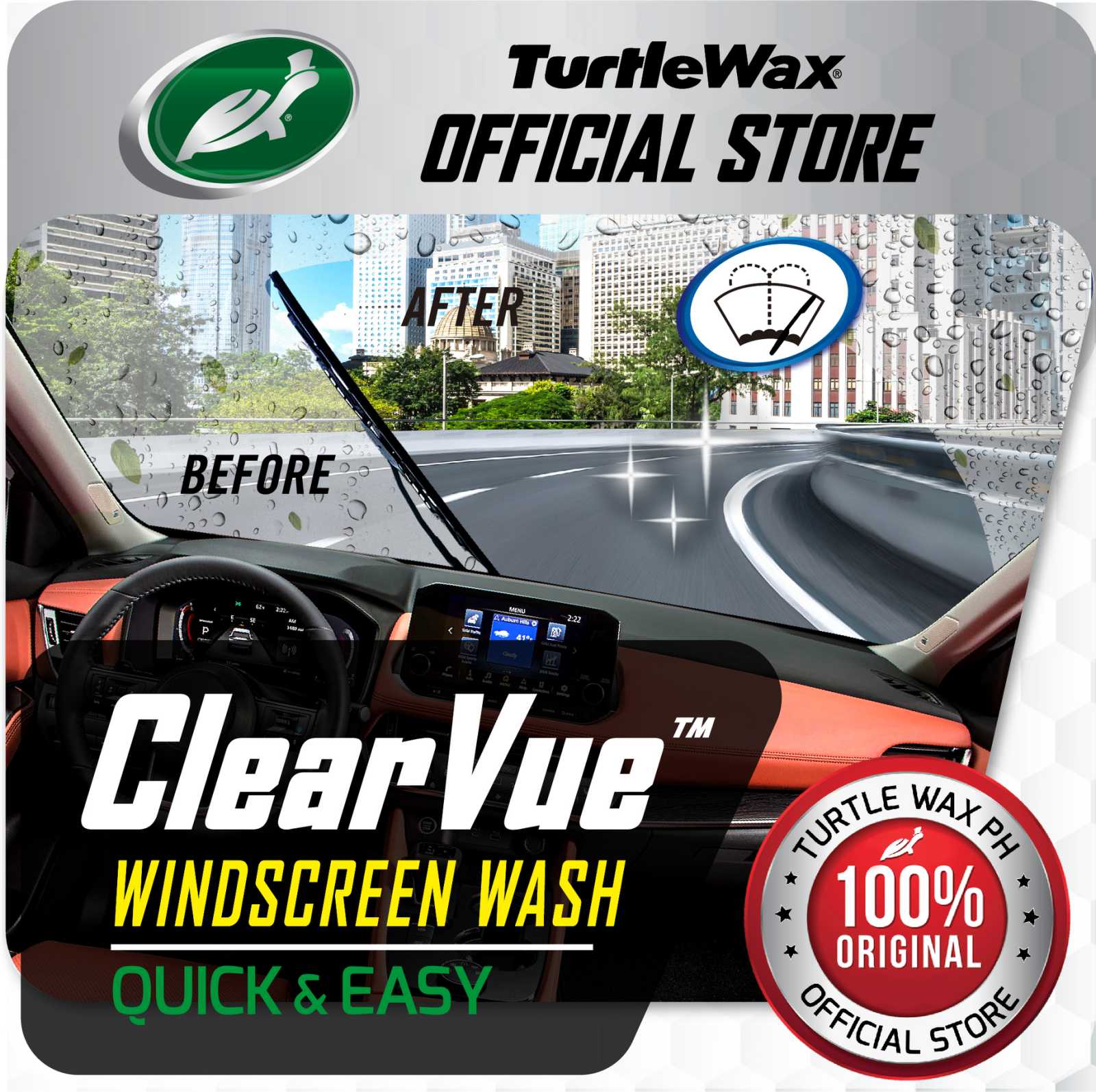 Turtle Wax Car Wash Foaming Clean and Shine Q&E 2L T4088