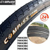 Compass Road Bike Tire - 700C Clincher, Foldable 