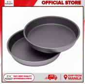 22cm Carbon Steel Non Stick Pizza Pan Round Pie Cake Coated Circle Circular Tray for Cooking Baking Bakeware Kitchen Oven Perfect Idea Gift