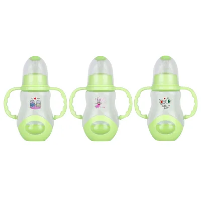 BPA-free Spill-Proof Water and Milk Feeding 160ml Bottle Cup with Handle 5oz (Random Design) (1)