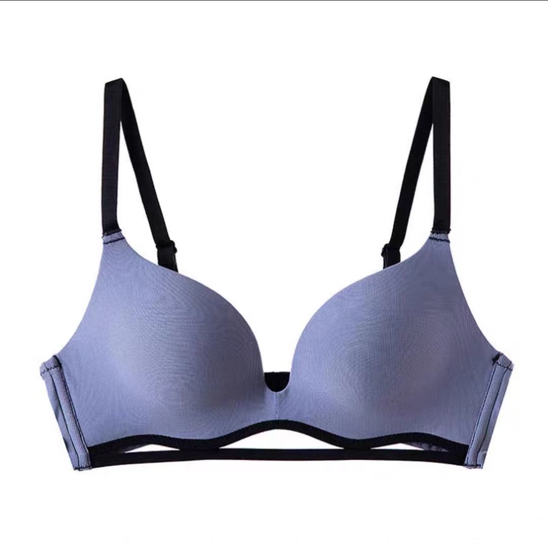 Non-wired seamless push-up bra