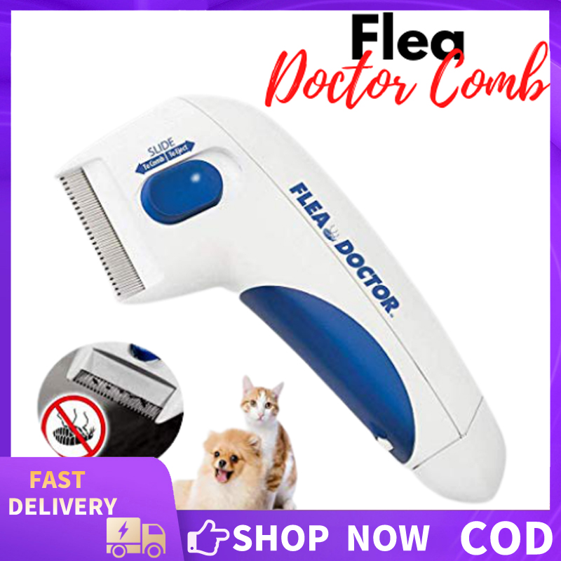 Flea Doctor Electronic Flea Comb Flea Cleaning Brush Pets Flea