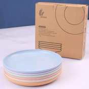 S9 Wheat Straw 6pcs Dinnerware Set - Eco-Friendly Plates