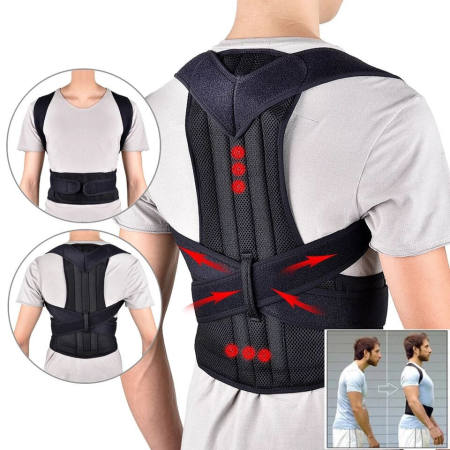 Posture Corrector for Men with Adjustable Back Support - 