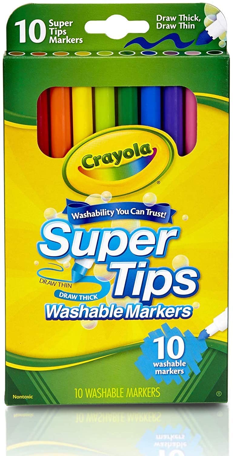 Crayola Pip Squeaks Washable Marker Set, 50 Classic Colors, Gift
