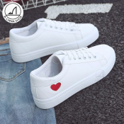 A-Linna Love Women's White Shoes - Student Shoes [COD]