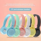 Blue Water Wireless Bluetooth Gaming Headphones with Cat Ear LED