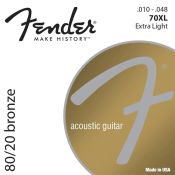 Fender 70XL Acoustic Guitar Strings - 6pcs