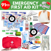 91-Piece Emergency First Aid Kit for Family, Home, Outdoor