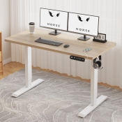 BilBil 48" Electric Height Adjustable Standing Desk with Wheels