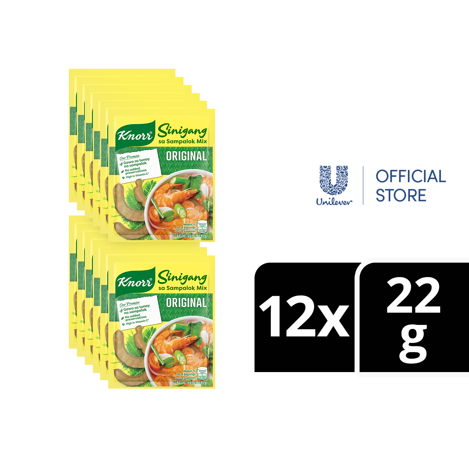 BUNDLE OF 6] Knorr Sinigang sa Sampalok Mix with Gabi 44g - Lazada