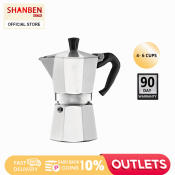 SHANBEN Moka Pot Coffee Maker - Essential Espresso Brewer