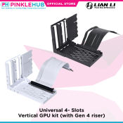 PinkleHub | Lian Li Universal 4- Slots Vertical Gpu kit Compatible with O11D Evo / O11D / O11DXL / Lancool Iii / Lancool II / Lancool 215/ Odyssey X.