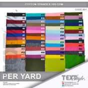 TextStyle Cotton Spandex Fabric 165cm width 160gsm Per Yard