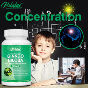 Ginkgo Biloba 500mg Capsules for Memory & Circulation Support