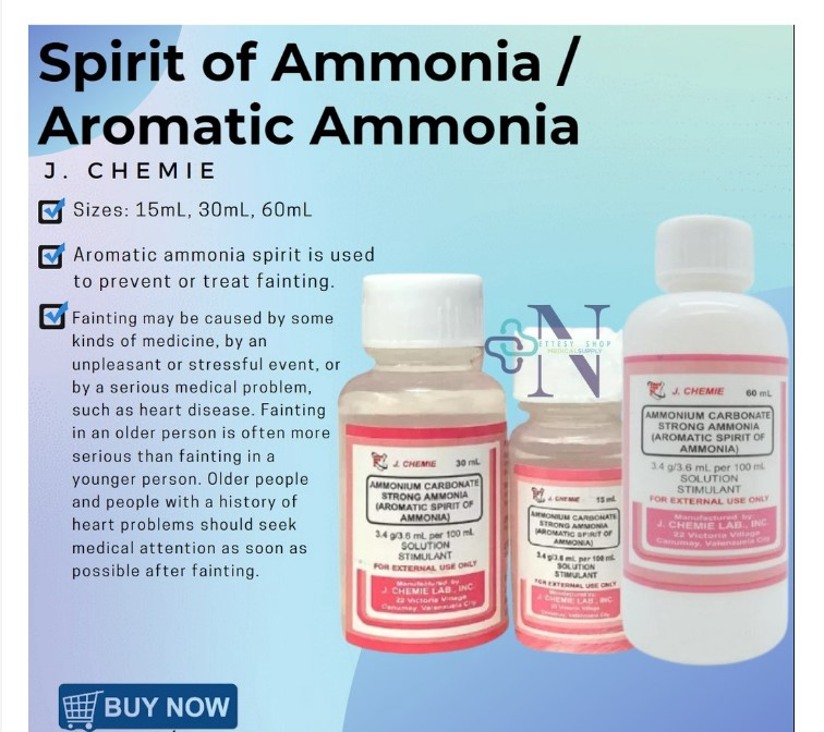 Buy J Aromatic Spirit Of Ammonia 60 ml Solution Online