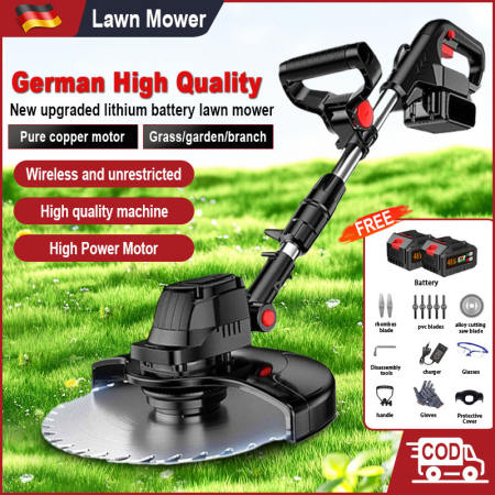 Portable Cordless Lawn Mower - 48V Lithium Battery Trimmer