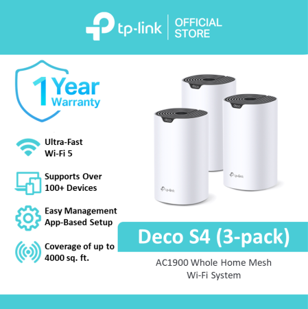 TP-Link Deco S4 Wi-Fi System with Alexa Compatibility
