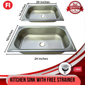 KKK Stainless Steel Kitchen Sink with Noise Reduction Gasket