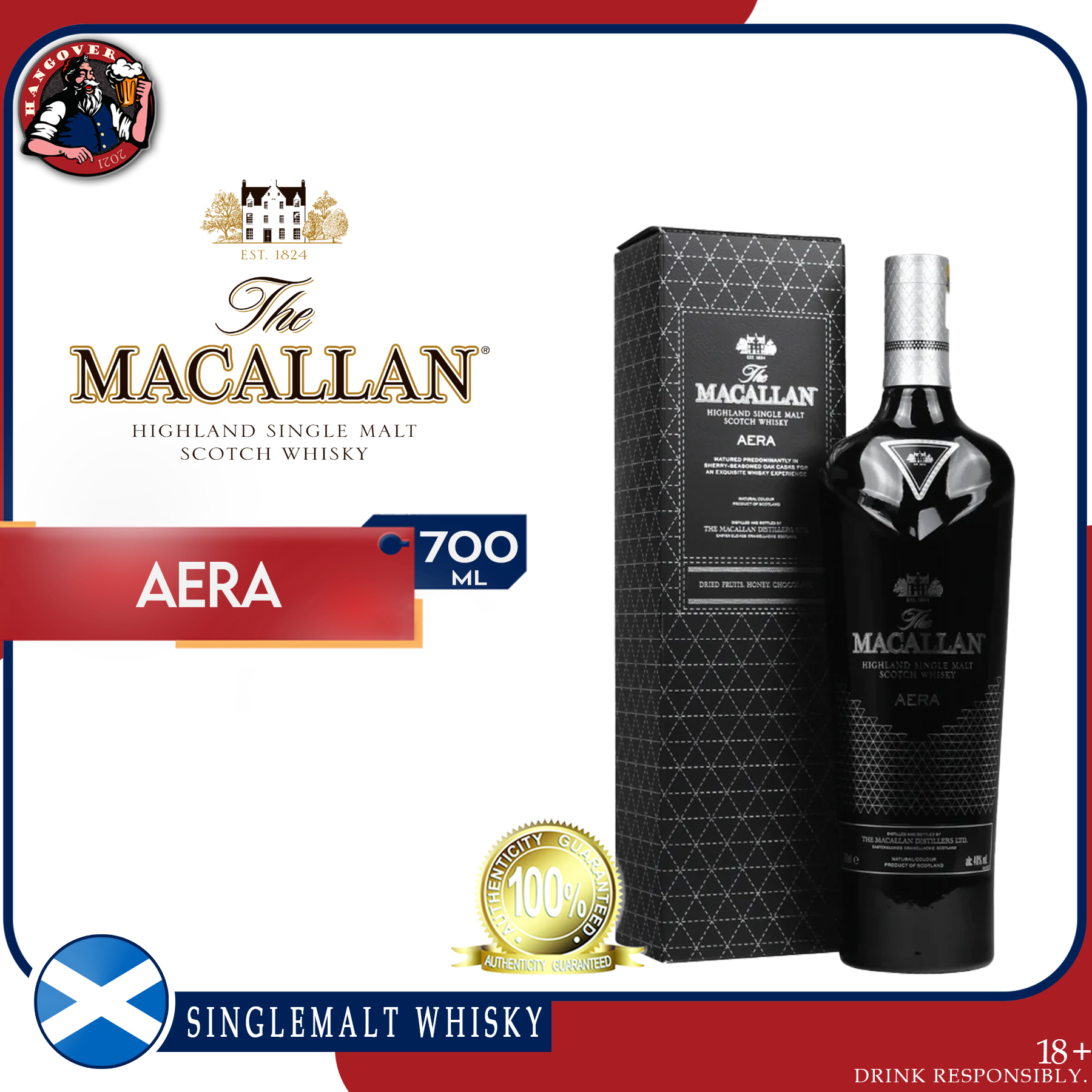The Macallan Aera 750ml Organic Single Malt Whisky Limited Edition Whisky  40% Alcohol Whisky Glass Bottled Whisky - Lazada | Lazada PH