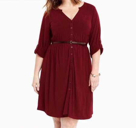 #A1171 Plus Size Polo Dress