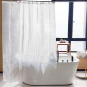 Clear Plastic Shower Curtain Liner with Grommet Holes (brand name if available)