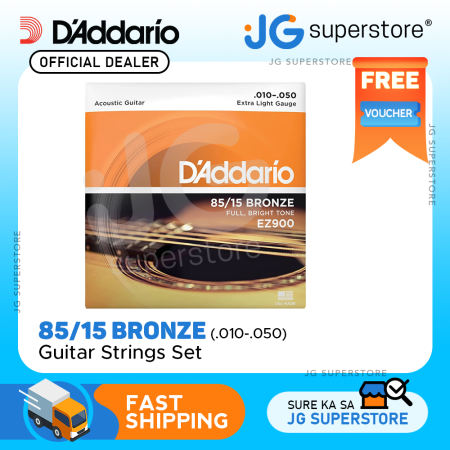 D'Addario 85/15 Bronze 6-String Acoustic Guitar Strings Set