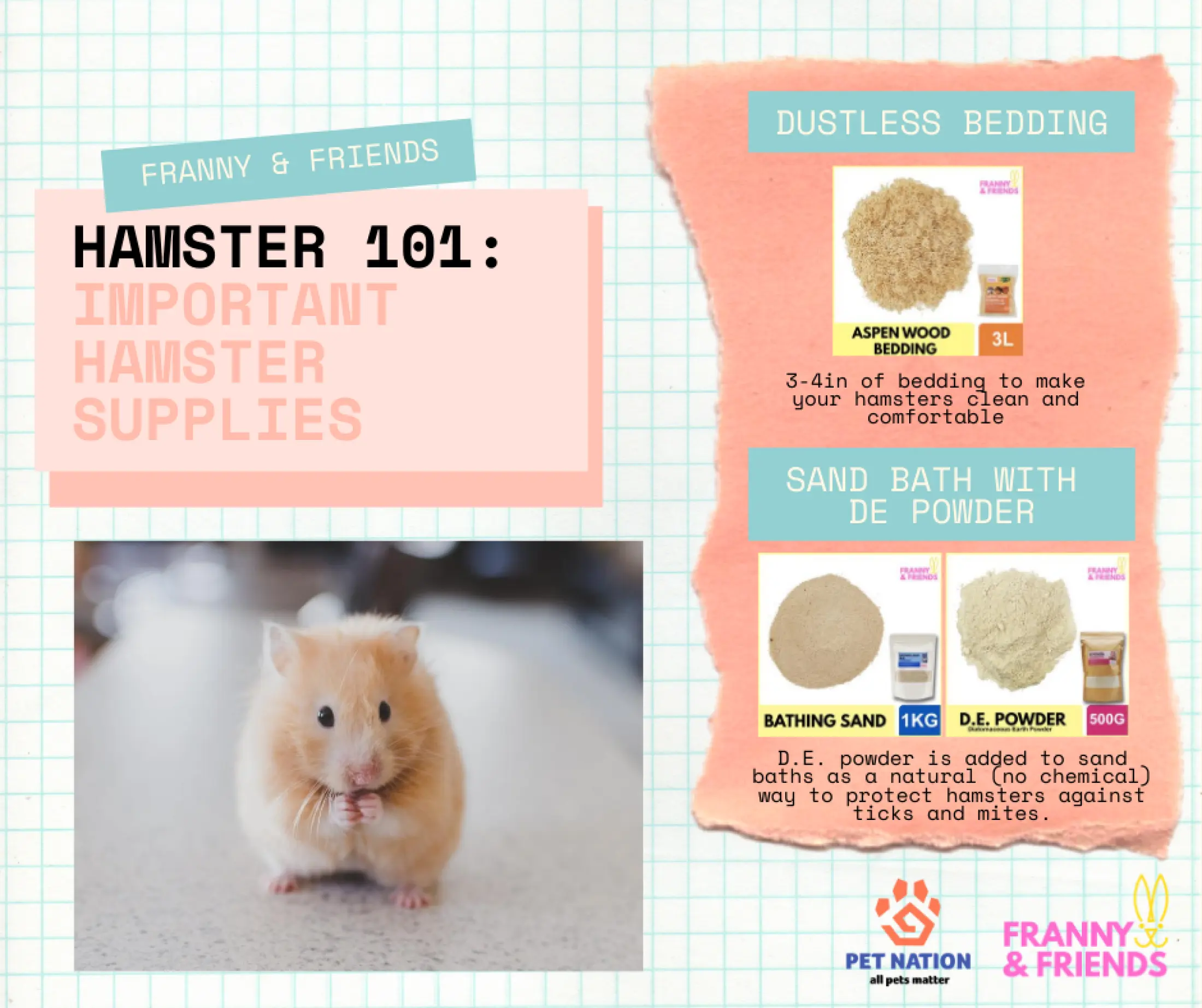 sand for hamster bedding