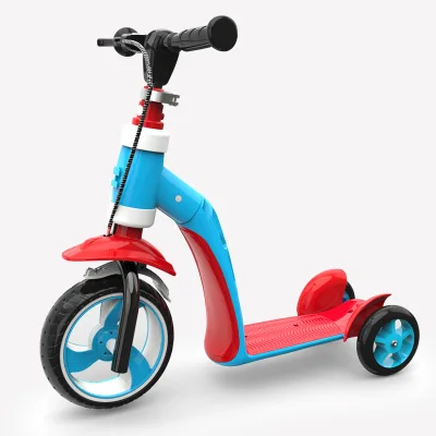 boys girls outdoor toy folding scooter / kids scooter tricycle balance bike 2-in -1 (2)