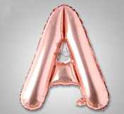 Rose Gold A-Z Letter Balloons - 32 Inch Party Decor