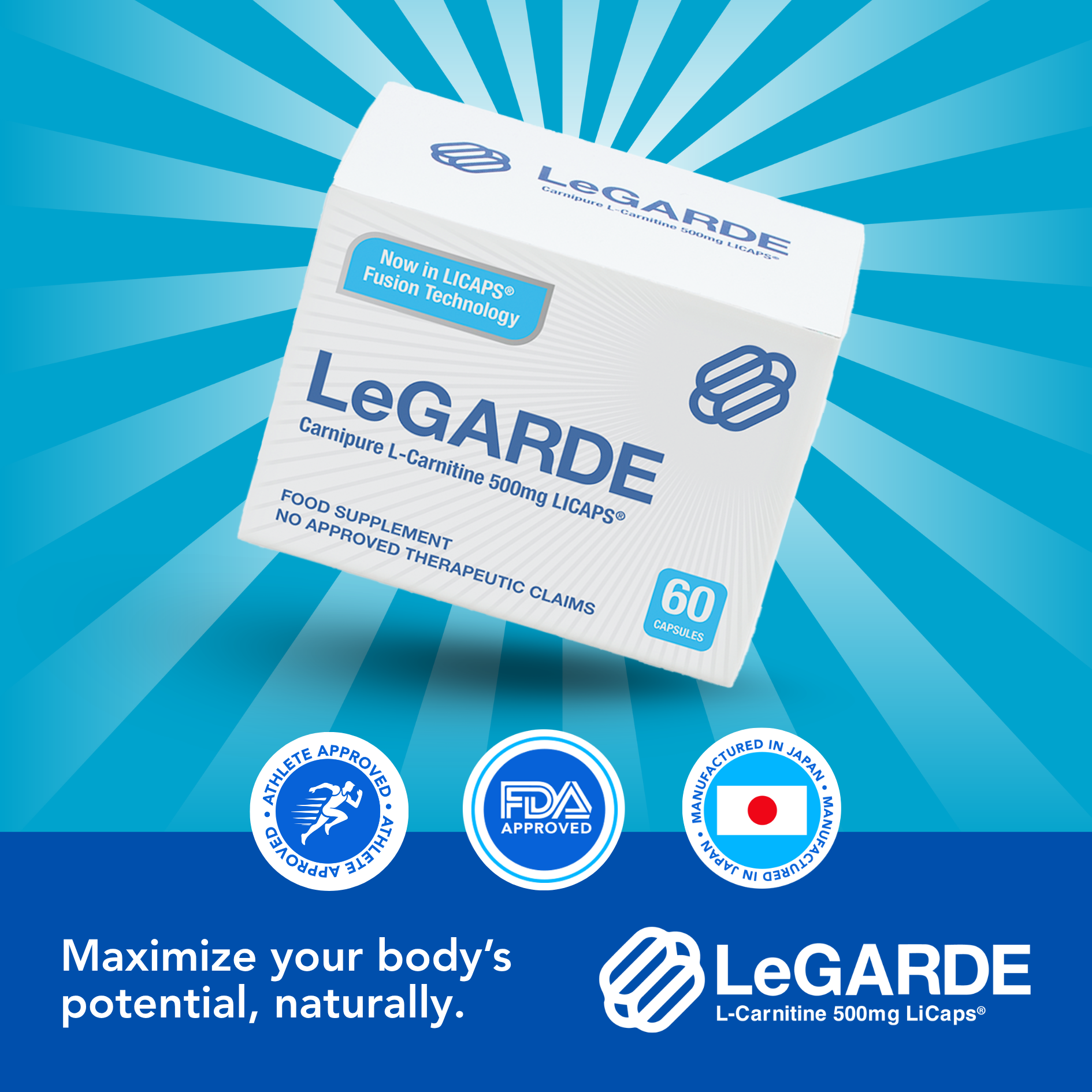 LeGARDE Carnipure L-Carnitine 500mg LICAPS Products