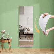 Self-Adhesive Acrylic Full Body Mirror - Bathroom Wall Decor