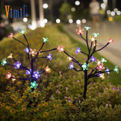 Vimite Solar Cherry Tree Garden Lamp for Outdoor Decoration