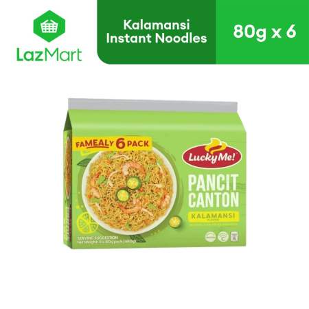 Lucky Me! Pancit Canton Kalamansi Multipack 80g x 6