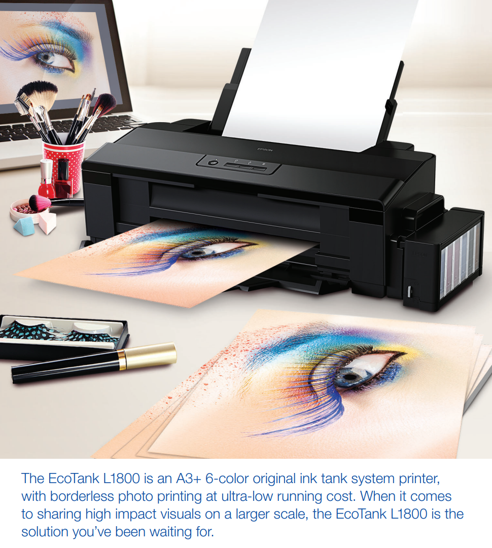 Buy Epson L1800 A3 Photo Ink Tank Printer Borderless A3 Photo Printing Made Truly Affordable 9397
