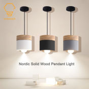 Nordic Minimalist Macaron Pendant Light - Modern Ceiling Chandelier