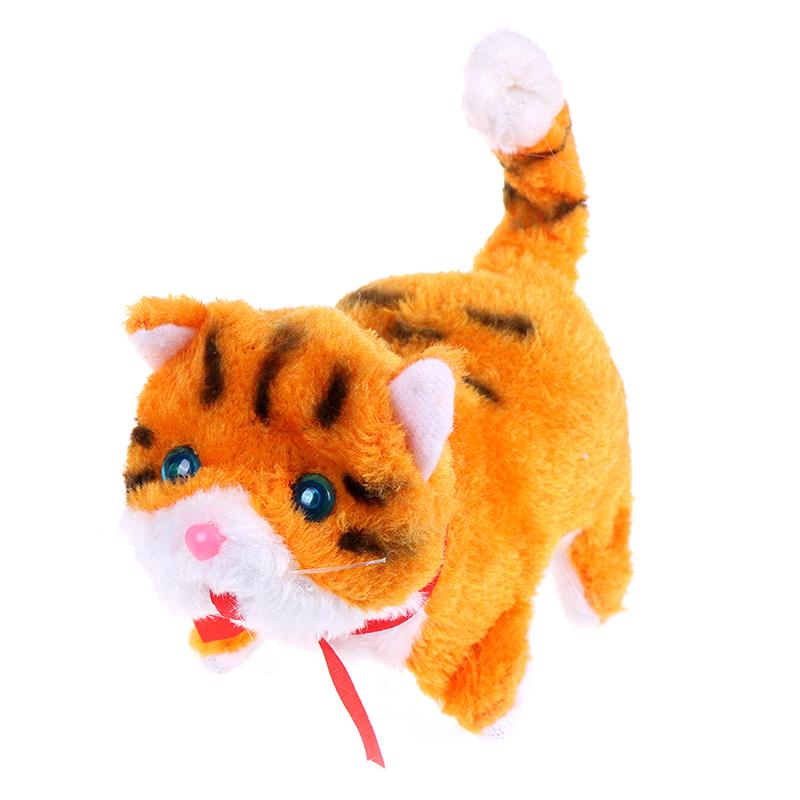 Dingdaocunz Electronic pets cats dolls cat plush walking barking