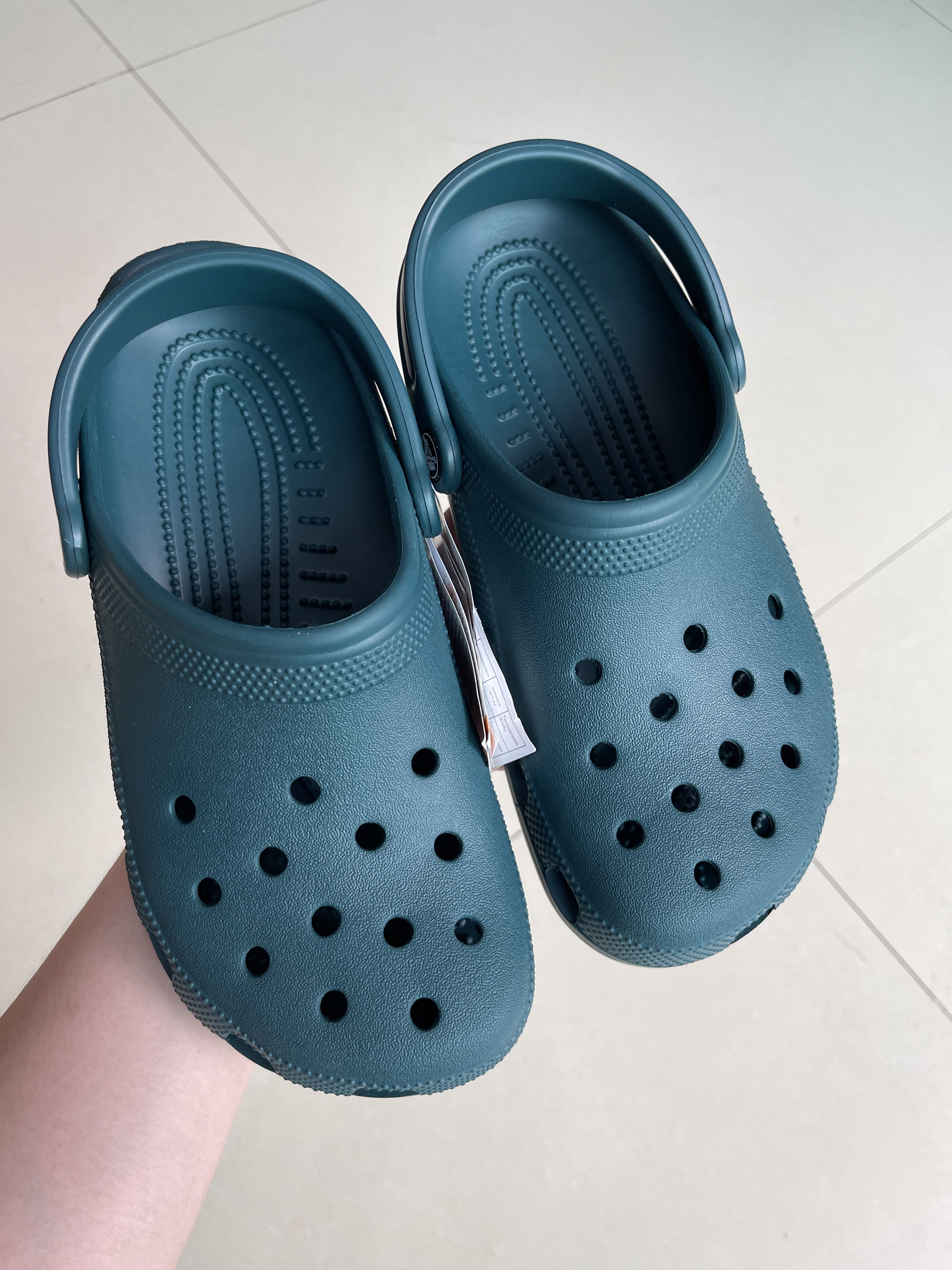 Evergreen crocs hot sale