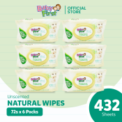 Baby First Sensitive Natural Baby Wipes 72 Sheets x 6 Packs