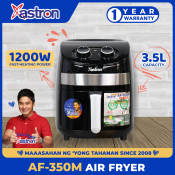 Astron AF-350M 3.5L Non-Stick Air Fryer, 1200W