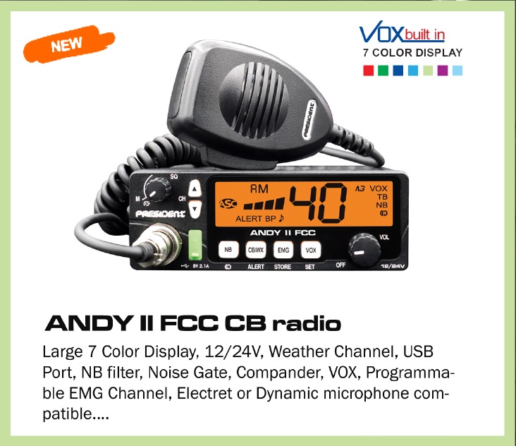 President Electronics Andy II FCC CB Radio | Lazada PH
