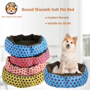 Self-Warming Pet Bed by CozyCush: Soft Round Cushion for Dogs and Cats